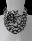Mishka rose and thorn spiked chain bra, belt and choker