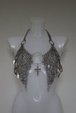 Sacred cross chainmail bra