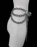 Mishka rose and thorn spiked chain belt