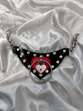Be mine PVC heart padlock collar choker