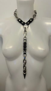 Spike pendant pvc necklace