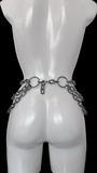 Mishka rose and thorn spiked chain belt