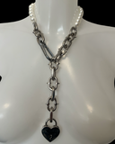 Odette Beaded spiked chain choker
