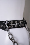 Wrath of god crucifix cross pvc belt