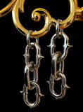 Spiked chain earrings