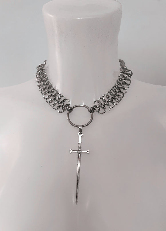 Templar Chainmail dagger choker
