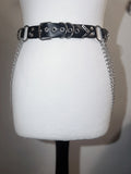 Rowena chunky faux leather belt