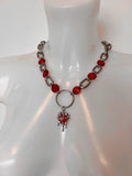 Drippy heart choker