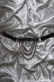 Madden chain and faux leather belt