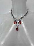 Beating heart blood drip choker