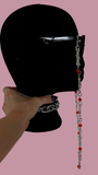 Blood moon barbed wire glasses chain