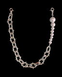 Pearl and spikes chain Jean / wallet chain