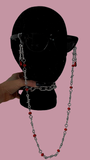 Blood moon barbed wire glasses chain