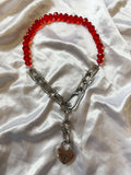 Odette Beaded spiked chain choker