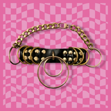 Madden faux leather o ring choker