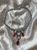 Beating heart blood drip choker