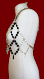 Quinn crystal bra harness