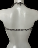 Nancy pvc bra harness pearl addition