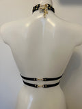 Valentina elasticated padlock and chain harness