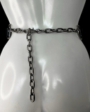 Bleeding heart PVC crystal rhinestone chain belt