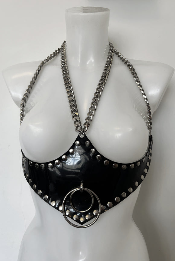 Carmilla underbust pvc chain harness