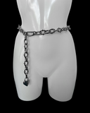 Spiked chain padlock belt