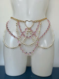 Tatiana crystal and Pearl belt