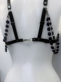 Alice faux leather and crystal harness