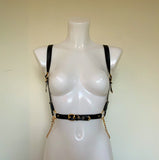 Jade faux leather belt harness