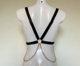 Jade faux leather belt harness