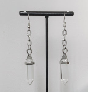 Clear Crystal drop earrings