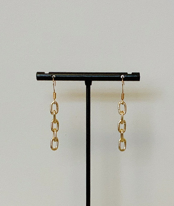 Chain drop earrings