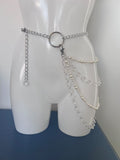 Pearl and crystal belt