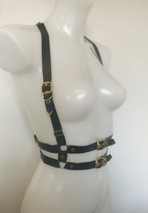 Savannah faux leather belt harness