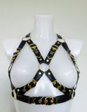 Serena faux leather harness