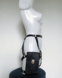 Cora faux leather leg harness bag